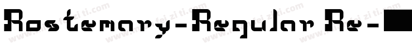 Rostemary-Regular Re字体转换